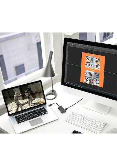 Displayport To Hdmi Vga Dvi Çevirici Dp Dönüştürücü Display Port