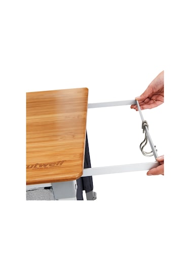 Outwell Padres Storage Unit Bambu Portaatif Kamp Mutfağı Çok Renkli