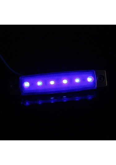 Monyee Dc24v Mavi 6led Smd2835 Araba Kenar Işığı - Yüksek Parlaklıkli Uyarı Işareti Lambası