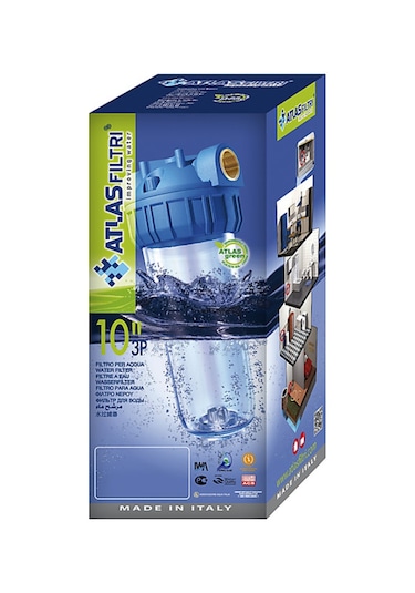 Atlas 3-4 Girişli 10" Housing Tekli Boş Filtre Kabı