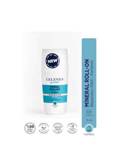 Celenes Thermal Storforsen Beyazlatıcı Etki Unisex Roll-On Deodorant 75 ML