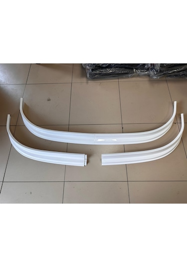 Peugeot Boxer 2014+ Beyaz Ön Tampon Lip Eki/karlık Abs Geniş 2 Parça