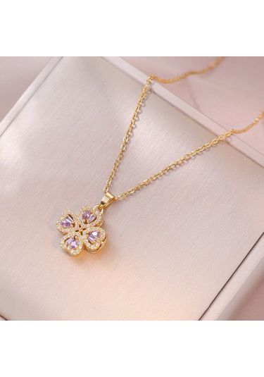 Bayan Kolye: Moda Estetiği Titanyum Çelik Kolye No.112 Çok REnkli