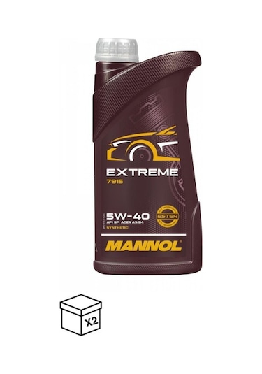 Mannol MN7915-1 Extreme Sae 5W-40 API SN/CH-4 Acea A3/B4 MB Motor Yağı 2 x 1 L
