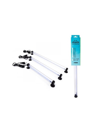 Atlantik Akvaryum Aydınlatması 60 Cm Pembe + Beyaz Adaptörlü