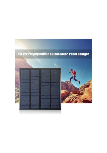 Bloomnest 3w 12v Polikristal Güneş Paneli, Dıy Güç Şarj Cihazı İçin Silikon Güneş Hücresi, İndirimli