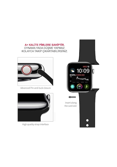 Apple Uyumlu Watch Kordon 3 4 5 6 Se 7 Seri 38 40 41 42 44 45 MM Kordon