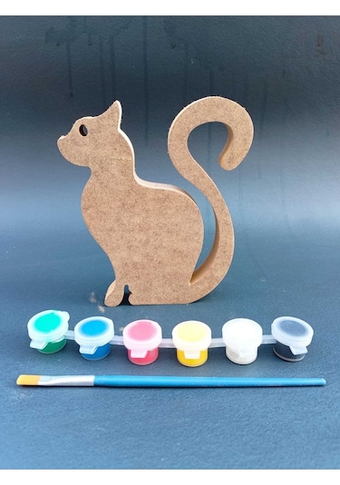 Na Neşeli Ahşap Okul Öncesi Etkinlik .ahşap Boyama Seti.. Eğitici Ahşap Boyası. Oyuncak Hayvan Model Uzunkuyrukkei