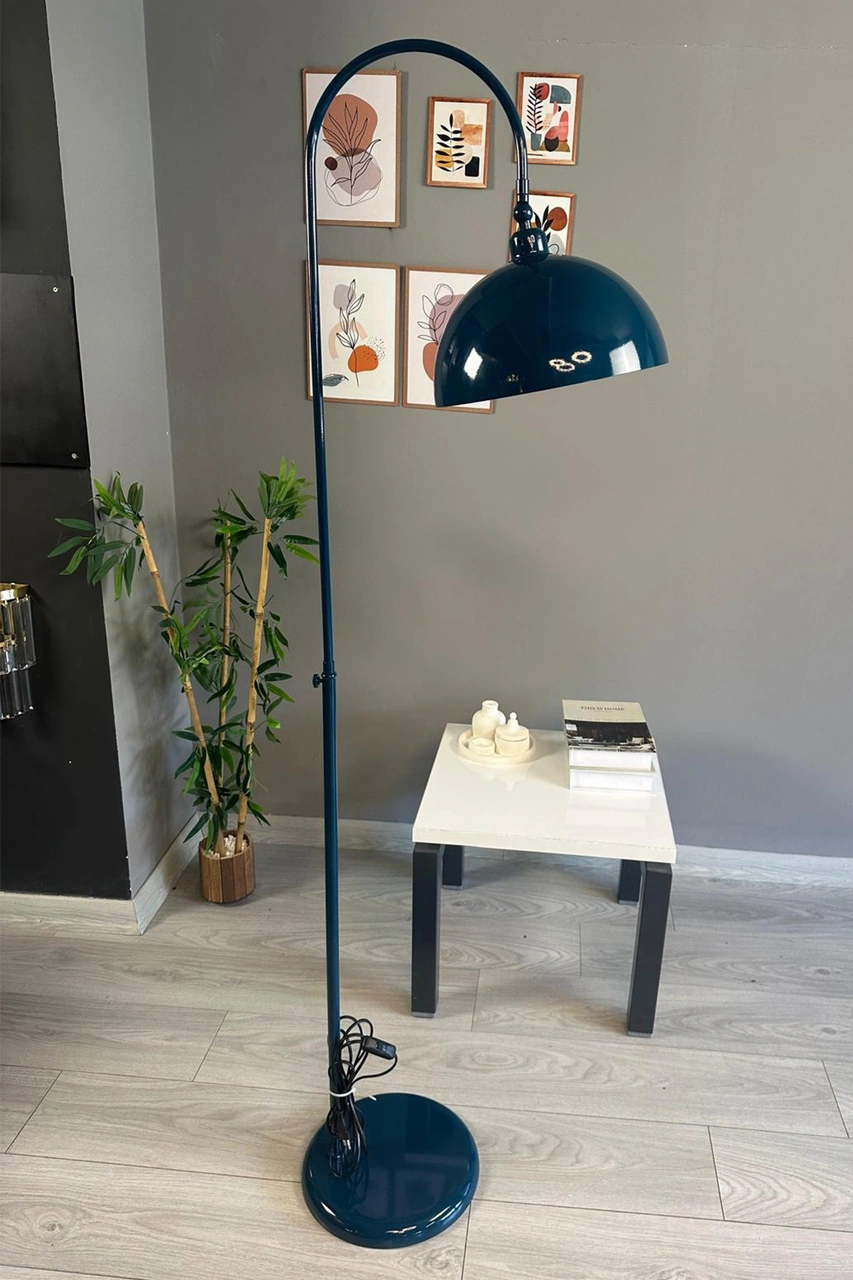 Deniz Yeşili Lambader Hareketli Başlık Modern Dekoratif Metal Oturma Odası Çalışma Odası Yeşil