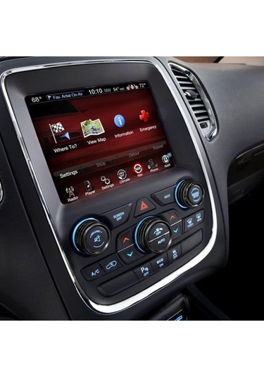 Moveevo Dodge Durango 2014-2020/jeep Cherokee/grand Cherokee 2014-2021 İçin Klima Ve Ses Regülatör Düğme Kapağı Siyah, 3'lü Alüminyum Set