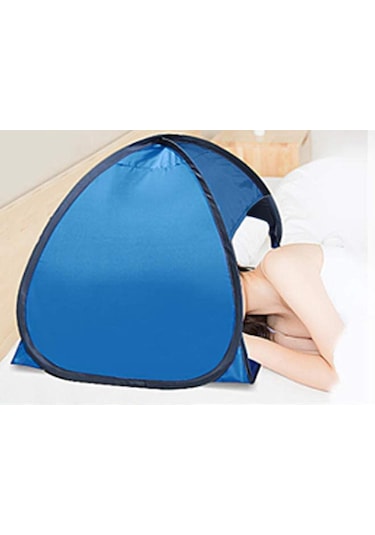 Suntek Plaj Çadırı Bahçe Güneş Gölgelik Ekran Gölge Uv Koruyucu Siyah Bant Mavi Siyah - Mavi