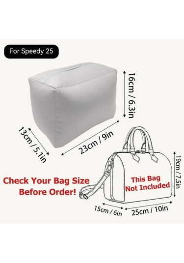 Fochsia Speedy 30 İçin Şık El Çantası Yastık Düzenleyici Hafif Kumaş Dolgu Yapı Bozulmasını Önler Ahşap