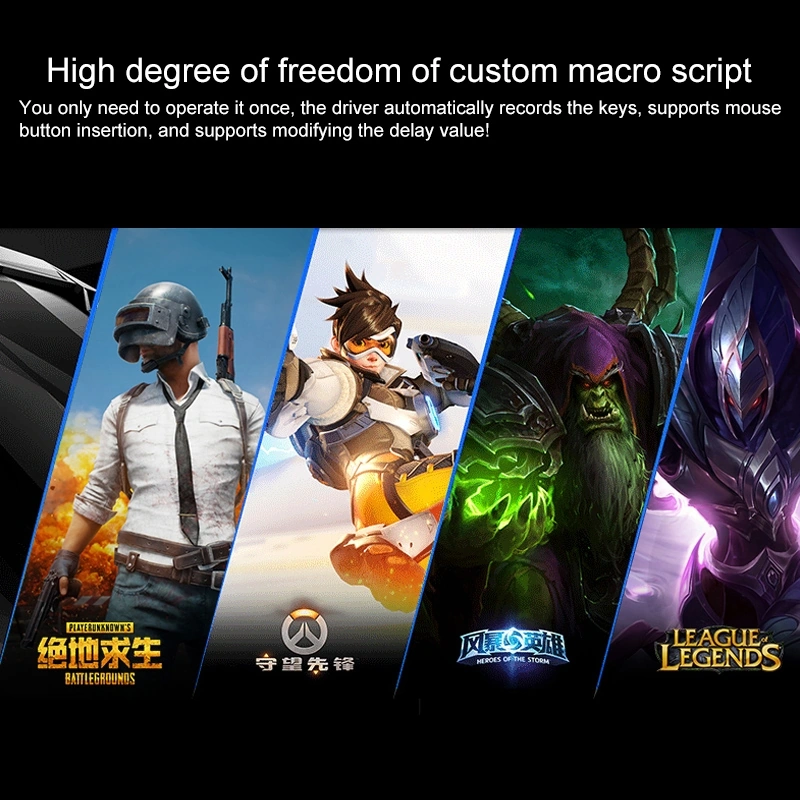 Sones Yındıao 3200 Dpı 4 Modlu Ayarlanabilir 7 Tuşlu Rgb Işık Kablolu Metal Mekanik Sert Çekirdek Makro Fare, Stil: Sesli Sürüm Diğer