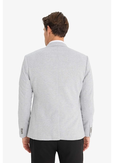 DeFacto Slim Fit Dar Kesim Astarlı Düğmeli Blazer Ceket N0503AZ25SPGR377 DeFacto Slim Fit Dar Kesim Astarlı Düğmeli Blazer Ceket N0503AZ25SPGR377