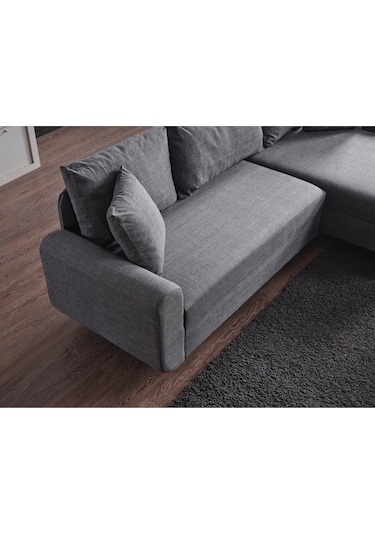 Kagu Corner Flavia Köşe Takımı Puflu Gri