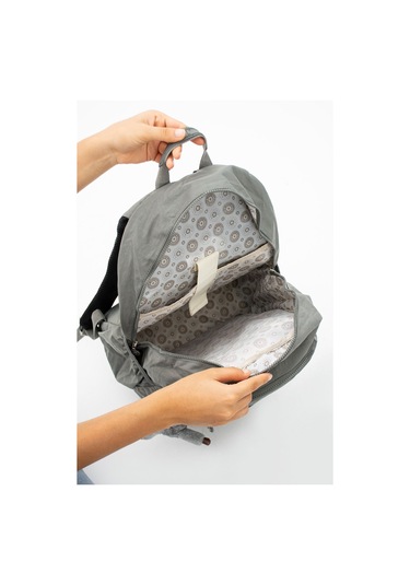 Ultra Hafif Çok Cepli Su Geçirmez Okul Çantası Laptop, Notebook, Okul, Spor, Seyahat Gri 571-11b-15 Gri