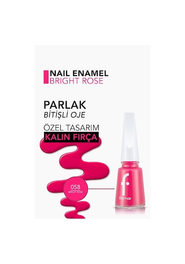 Flormar Nail Enamel Parlak Bitişli Oje 058