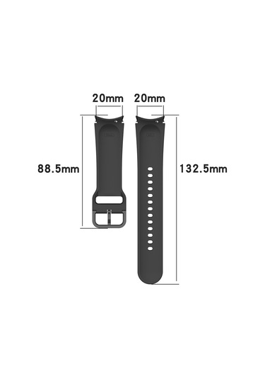 Samsung Galaxy Uyumlu Watch6 Classic İçin 47mm Junsunmay Silikon Ayarlanabilir Kayış Tam Kapsama Pmma Ekran Koruyucu Kiti Siyah