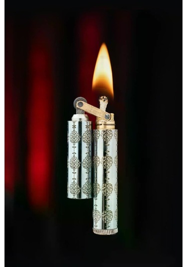 Caka Lighter Osmanlı Desen Silver Benzinli Çakmak - Ckl-012
