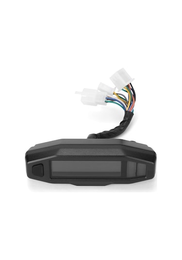 Pazly Evrensel Lcd Dijital Motosiklet Hız Göstergesi Kilometre Saati Dijital Metre K17888