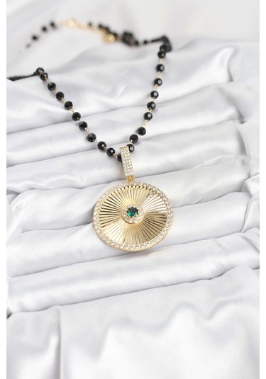 316l Çelik Zincir Kristal Boncuklu Kadın Kolye Eb-bko10563 Çok Renkli