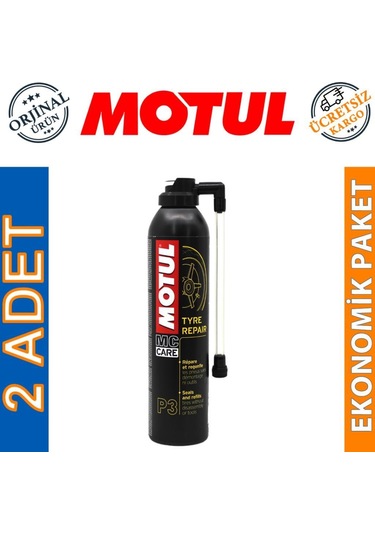 Motul P3 Tyre Repair Sprey 300 Ml Lastik Tamir Kiti 2 Adet