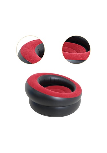 Suntek Dış Mekan Mobilyaları Kapalı Oyun Odası Için Şişme Kırmızı Siyah