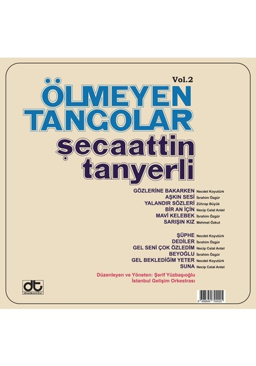 Secaattin Tanyerli - Ölmeyen Tangolar Vol.2 Plak