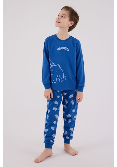 Rolypoly Erkek Çocuk Mavi Pijama Takımı Rp3666-c-v2