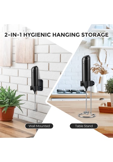 Kangvka Hızlı Şarjlı Duvar Tipi Süt Köpürtücü Ve Karıştırıcı - E Modeli