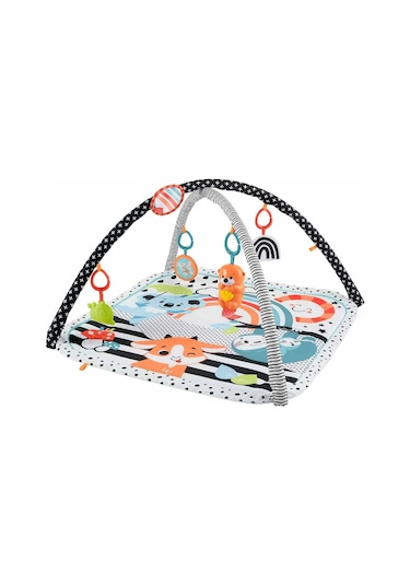 Fisher-Price HBP41 Neşeli Hayvanlar 3'ü 1 Arada Jimnastik Merkezi