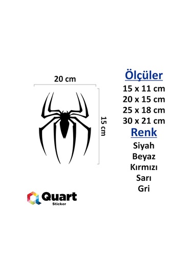 Spider Örümcek Oto Sticker Cam Sticker (453869233)
