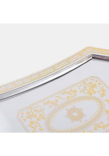 Metal Depolama Tepsi Takı Ekran Plakası Retro Tatlı Meyve Kek Plaka Dekor İçin Saplı Otel Cafe Servis Tepsisi Depolama Tepsileri Gold-s Ahşap - Beyaz