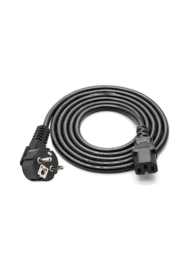 C15 Oluklu Power Kablosu Iec-c15 3x0.75 Güç Kablosu 1.8m