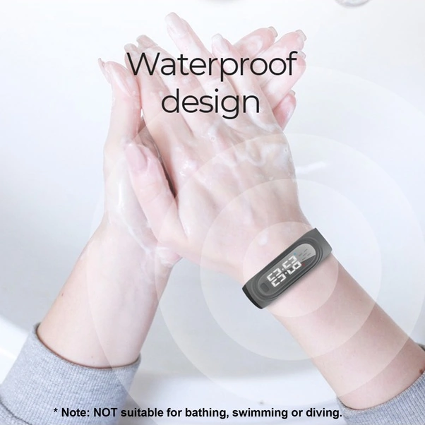 Fortunelane Usb Şarjlı Akıllı Vücut Sıcaklığı Ölçer Ve Ultrasonik Uyuz Repelleri Bileklik - 3 Mod - Mor, 3 Modlu Bileklik İle