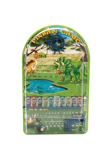 Dinozor Temalı Pinball Oyunu Eğitici Ve Eğlenceli Çocuk Oyuncağı 24,5 Cm