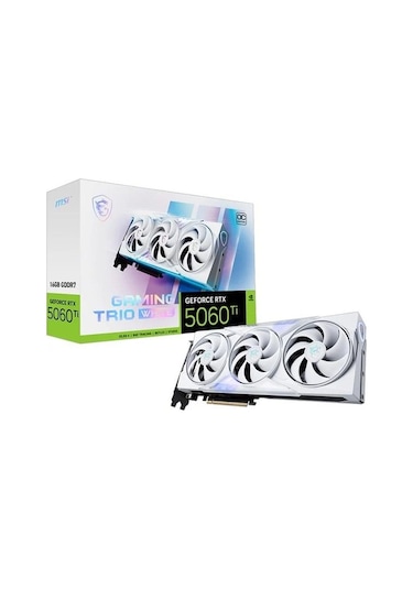 Msı 16gb Rtx5060tı Gamıng Trıo Oc Whıte Gddr7 128bit Hdmı-dp Pcıe 5.0