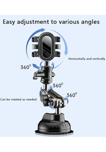 Cbtx Dkyk-01 Birinci Şahıs Görüşü Vantuzlu Telefon Tutucu Sürüş İçin Evrensel Tepegöz Ön Cam Telefon Montajı