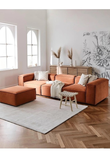 Nex 4 Modül Modüler L Köşe Koltuk Takımı Kiremit