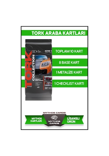 Tork Collection Card - Koleksiyonluk Araba Kartı - Paket