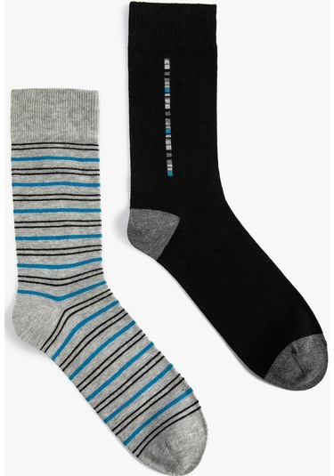 Koton 2'li Soket Çorap Seti Çok Renkli Multıcolor 4wam80131aa 4WAM80131AAMIX Mavi Koton 2'li Soket Çorap Seti Çok Renkli Multıcolor 4wam80131aa 4WAM80131AAMIX Mavi