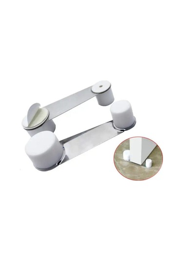 2 Adet Iz Bırakmaz Yapışkanlı Kolay Montaj Paslanmaz Çelik Kapı Tutucu Ve Kapı Stoperi Çok Renkli