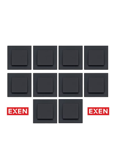 Exen Füme Anahtar Mekanizma Çerçeve 10adet ANAHTAR