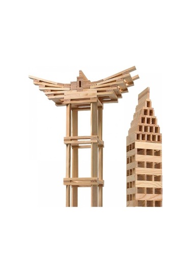Redka -Kumtoys Redka Redcity Ahşap Yapı Blokları