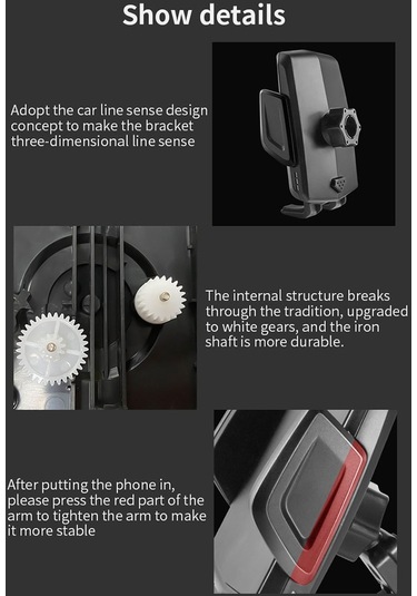 Cbtx Evrensel Dönebilen Araba Araç Hava Çıkışı Cep Telefonu Tutucu Braketi