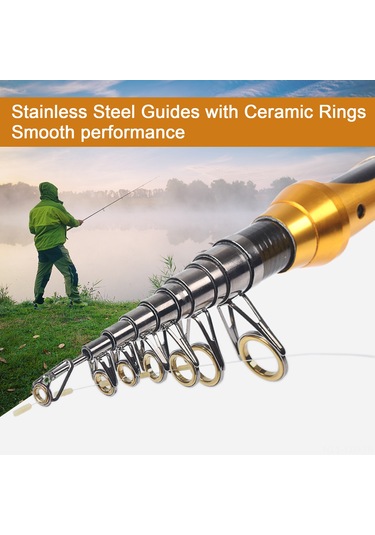 Yuntech01 1.8m Metal-karbon Mini Kısa Bölmeli Balıkçılık Kamışı + Depolama Çantası