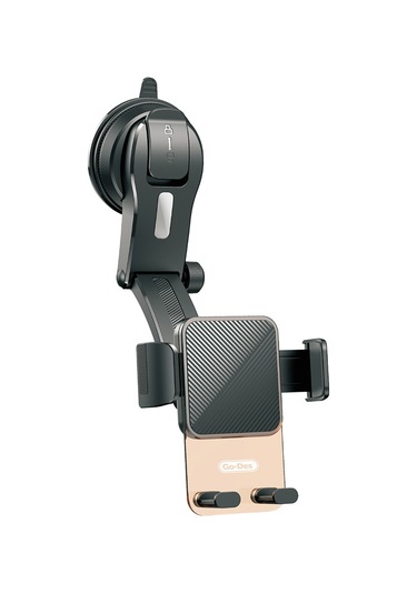 Go-des Gd-hd328 360 Derece Dönebilen Vakumlu Tasarım Araç İçi Telefon Tutucu Siyah