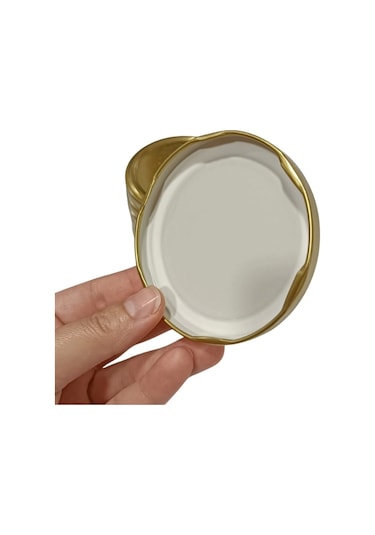 Konserve Kavanoz Kapağı 100 Adet 82mm Altın Kapak Çok Renkli