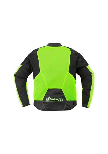 Icon Overlord 3 Mesh Korumalı Motosiklet Montu Siyah Sarı