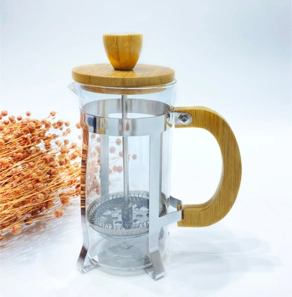 Ahşap Detaylı 350 Ml Cam French Press Diğer